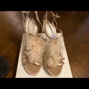 Feathered Aldo Polina heels